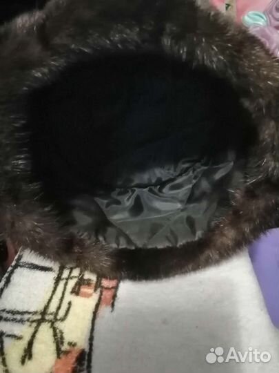 Норковая шапка мужская формовка 56р