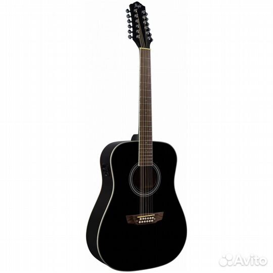 Электроакустическая гитара Flight D-200/12 BK EQ