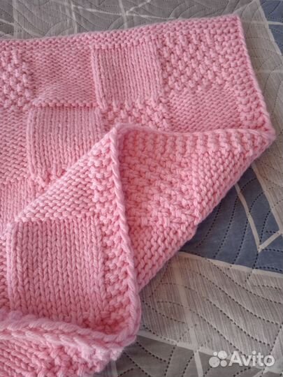 Плед детский вязаный ручная работа