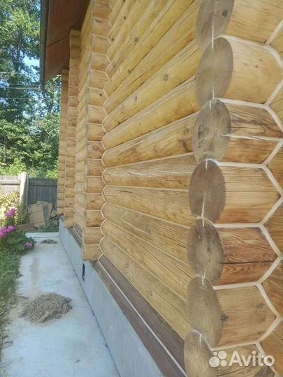 Теплый шов (герметизация) деревянного сруба