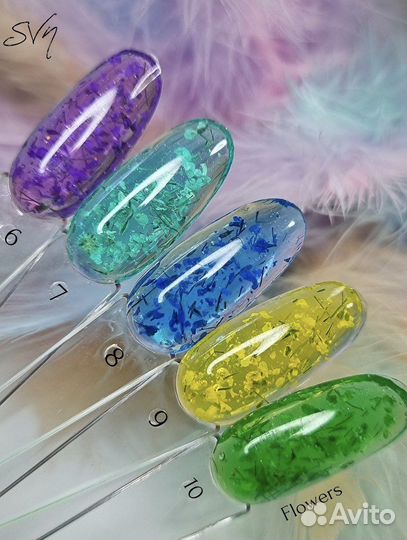 Flowers гель для маникюра и дизайна ногтей