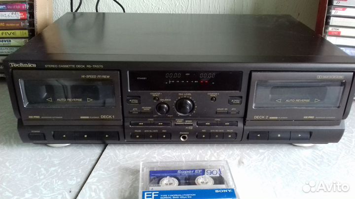 Дека 2-х кассетная Technics RS-TR575,реверс,Japan