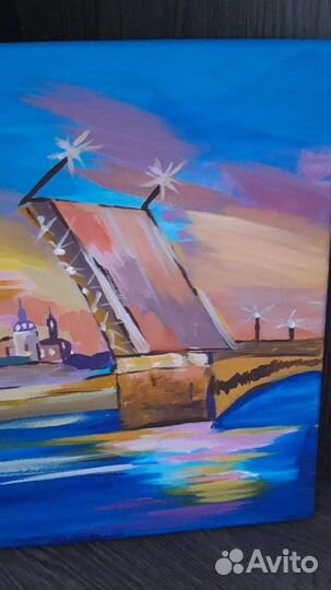 Картина на холсте. Санкт-Петербург. подарок