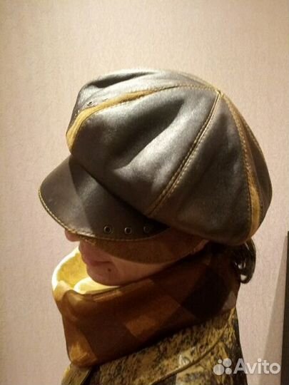 Плащ кожанный