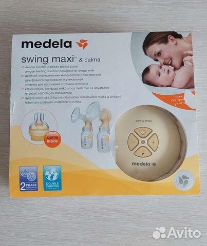 Молокоотсос Medela Swing Maxi + смартсоска Calma