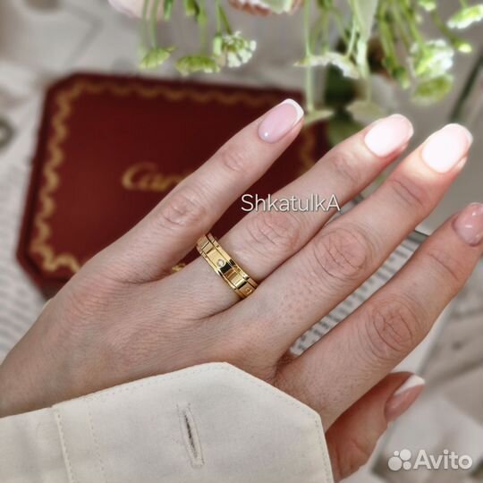 Кольцо Cartier Love две расцветки