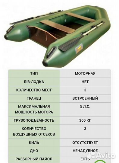 Надувная лодка пвх под мотор