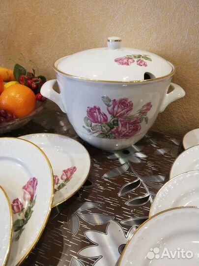 Сервиз столовый, фарфор СССР