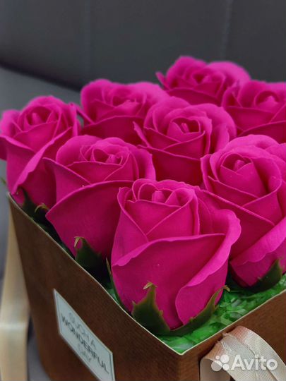 Композиции из мыльных цветов