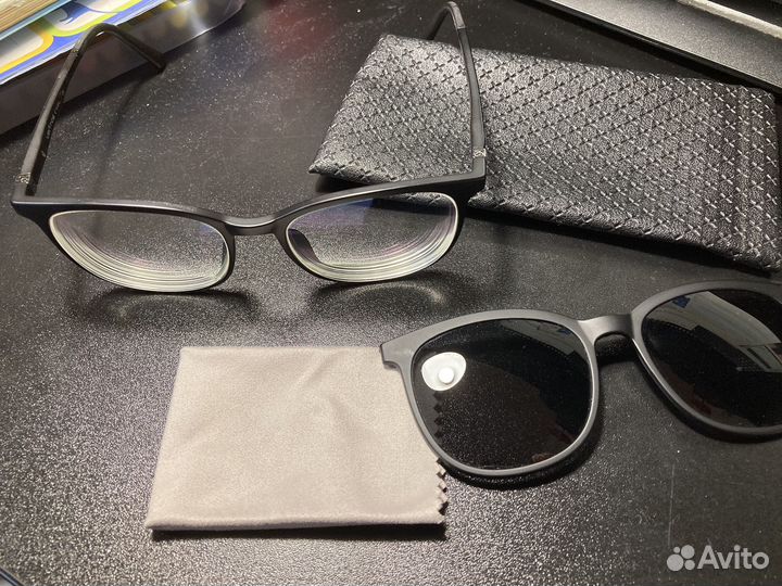 Очки Ventoe с солнцезащитной накладкой