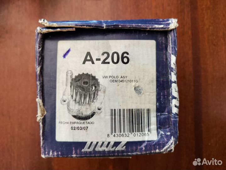 Помпа Volkswagen polo