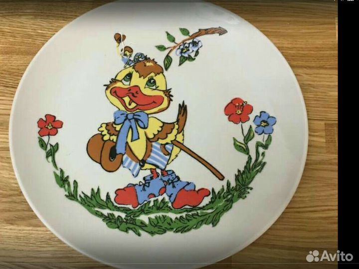 Фарфоровая тарелка-панно