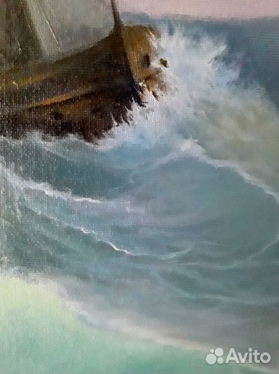 Картина маслом морской пейзаж