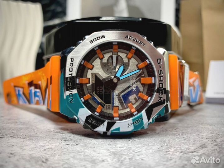 Часы G-Shock 2100 оранжевые