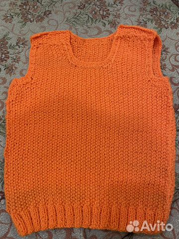Жилет вязаный детский