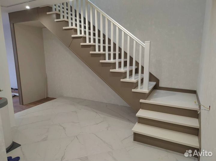 Изготовление лестниц на металлокаркасе