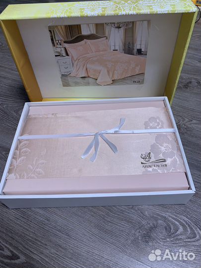 Постельное евро дизайн сатин жаккард