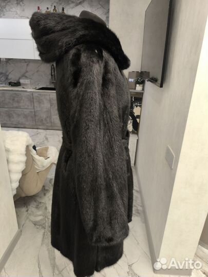 Шуба норковая халат 48