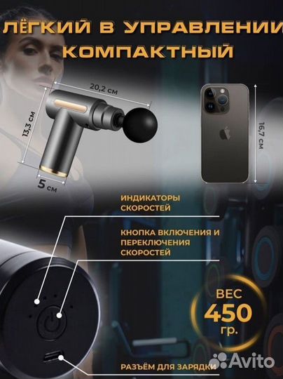 Перкуссионный массажер