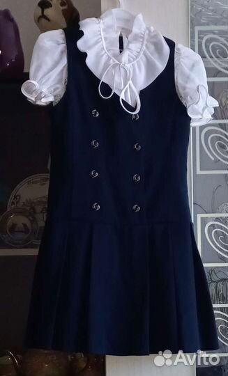 Школьная форма для девочки синяя