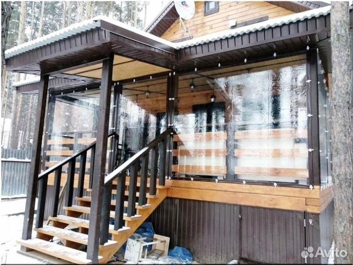 Мягкие окна для веранды, беседки, террас