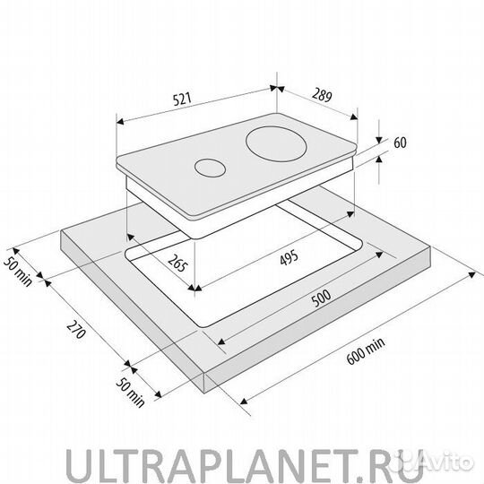Электрическая варочная панель Krona Corto 30 BL Новая