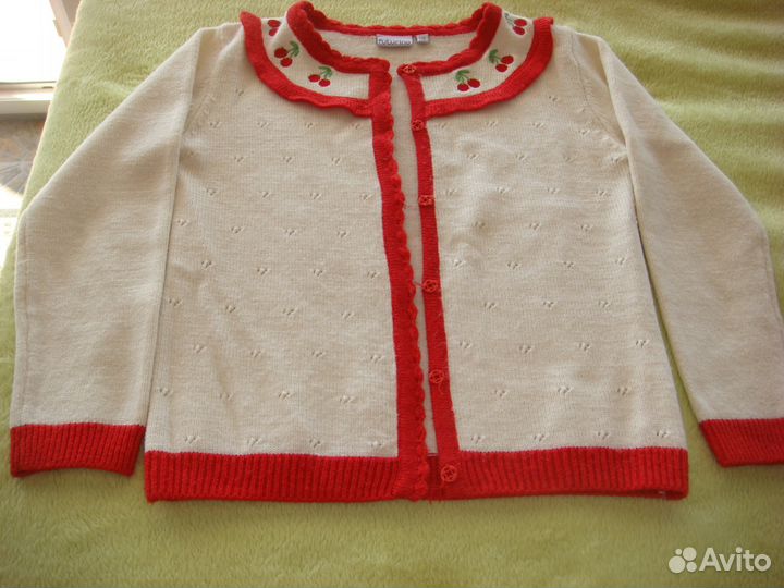 Нарядный кардиган для девочки, рост 116см