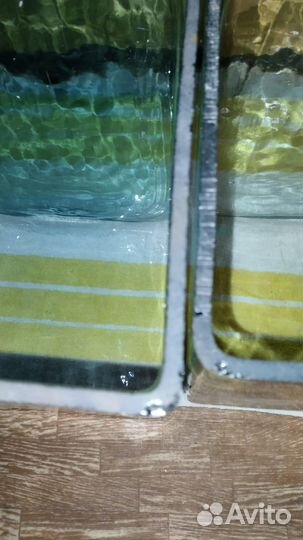 Квадратные ёмкости из цельного толстого стекла