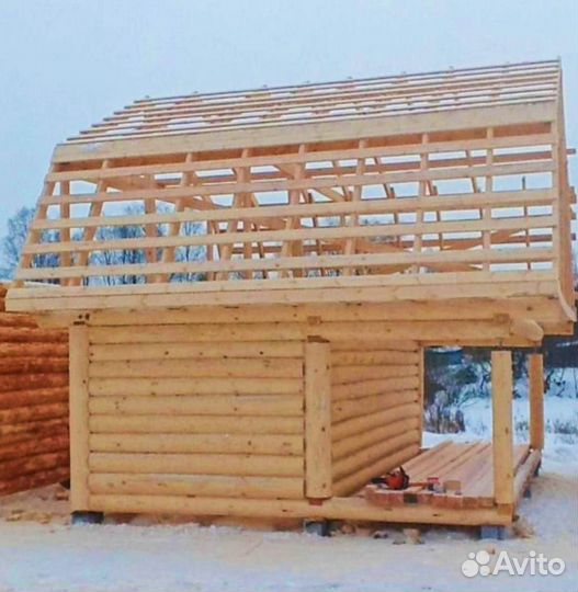 Сруб бани 6х3+3м, с Доставкой