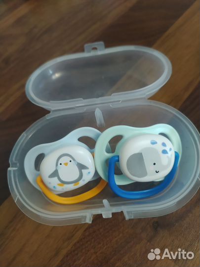 Соски пустышки avent 0-6 и 6-18 месяцев