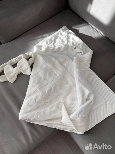 Плед на выписку летний