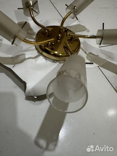 Люстра 5 рожков бу