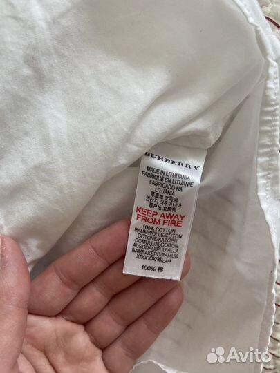 Burberry рубашка на девочку 3 года