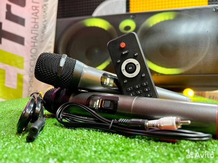 Колонка караоке огромная 105 см Superbass новая