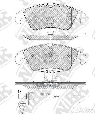 Колодки тормозные audi A4/A4 allroad/A5/Q5 1.8