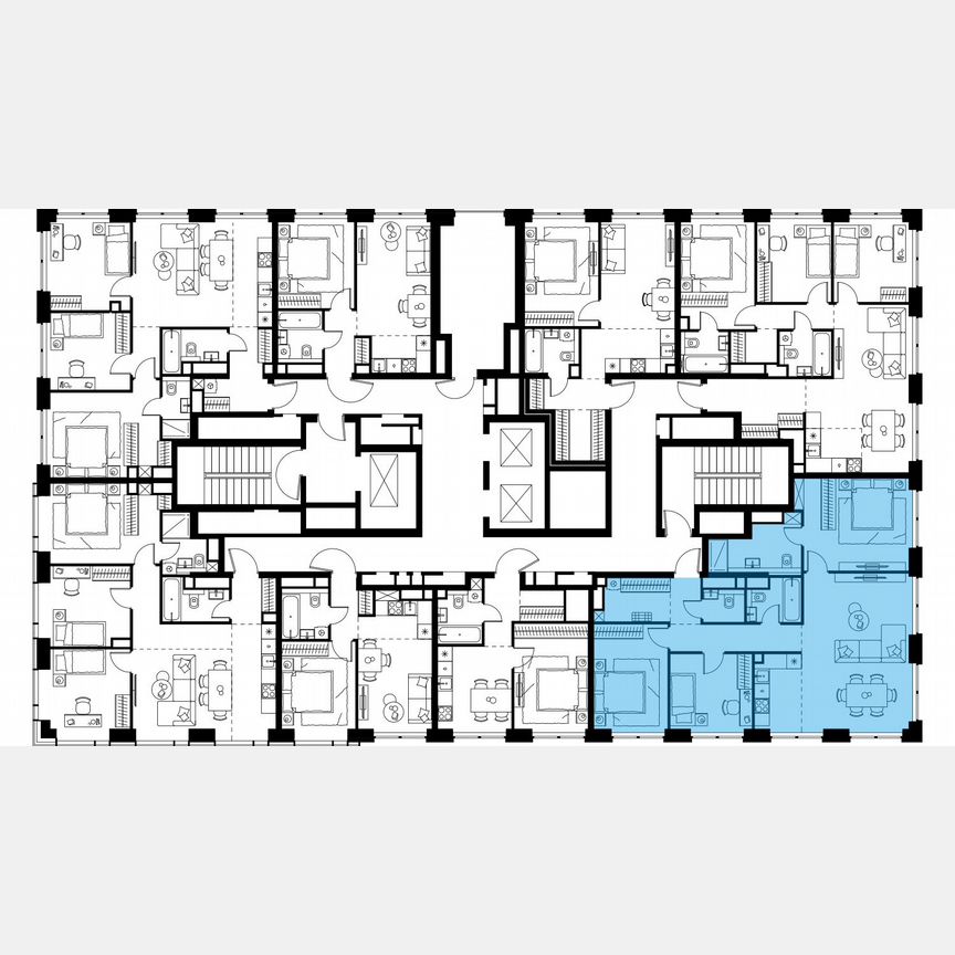 4-к. квартира, 99 м², 31/48 эт.