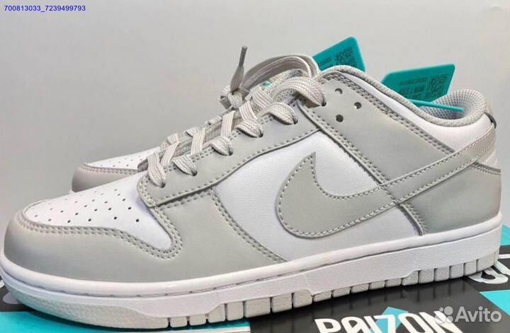 Кроссовки nike sb dunk low grey fog