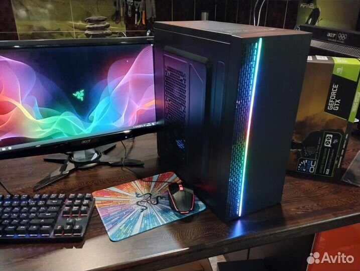 Intel 8/16 ядер, 16озу, RX470 4gb, ssd. Игровой пк