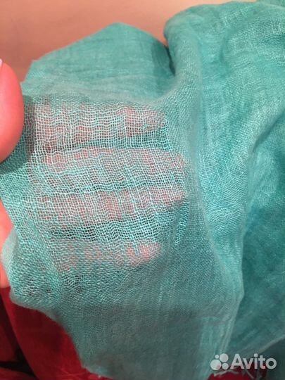 Платок Палантин шарф женский зеленый