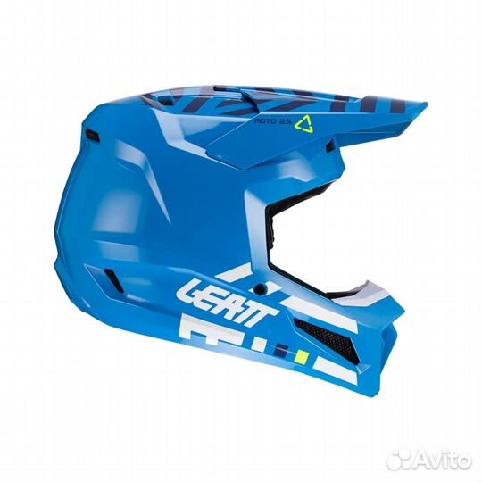 Кроссовый Шлем Leatt Moto 3.5 Helmet Kit Cyan 2024