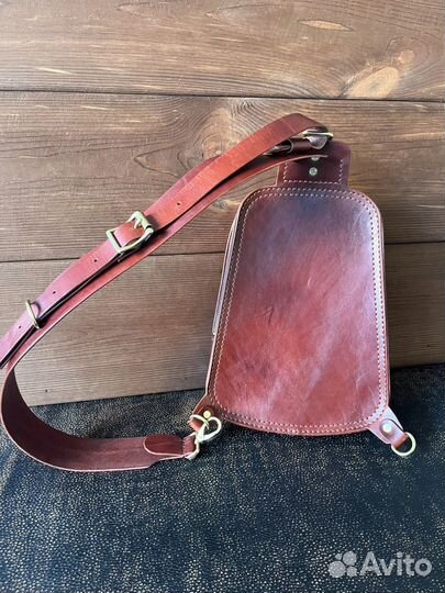 Сумка рюкзак натуральная кожа