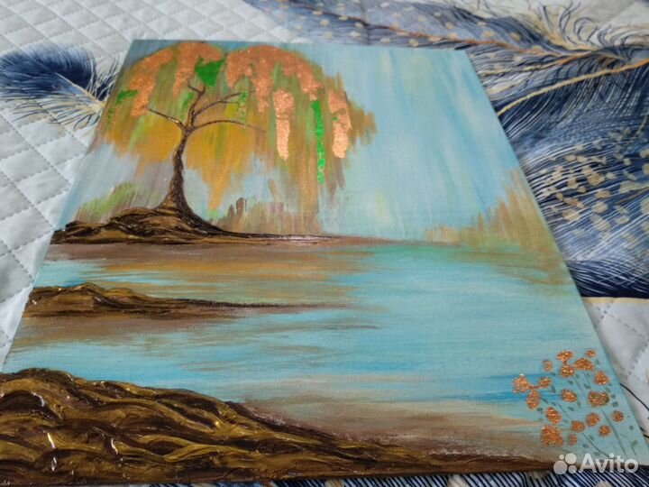 Картина Золотая ива