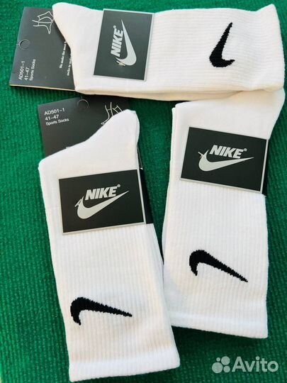 Носки Nike высокие (белые)