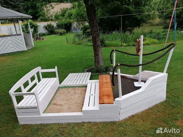 Песочница корабль детская песочница