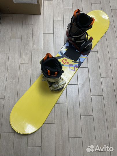 Сноубрд 132см denton с ботнками Wed'ze FR1