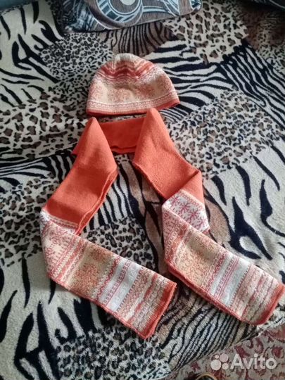 Комплект шапка, шарф