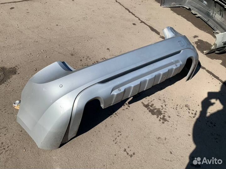 Бампер задний Вольво V60 Volvo V60 серебристый