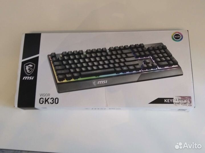 Новая Игровая клавиатура msi vigor GK30