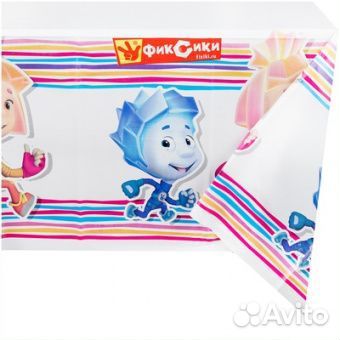 Скатерть полиэтиленовая «Фиксики», 140х260