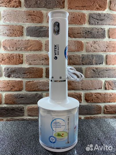 Погружной блендер vitek VT-3407, белый